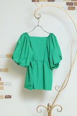 バルーンスリーブオフショルブラウス