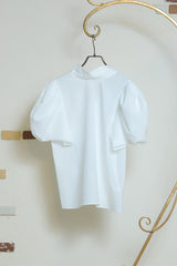 2wayハイネックボウタイブラウス