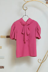 2wayハイネックボウタイブラウス