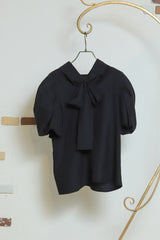 2wayハイネックボウタイブラウス