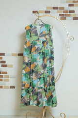 ギャザーティアードワンピース