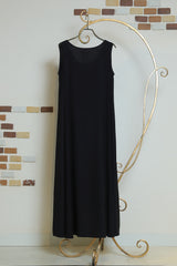 シアーストライプノースリワンピース