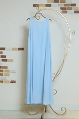 シアーストライプノースリワンピース