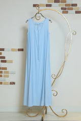 シアーストライプノースリワンピース