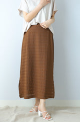シアーシャーリングスリットスカート