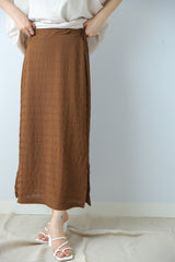 シアーシャーリングスリットスカート