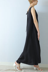 シアーストライプノースリワンピース