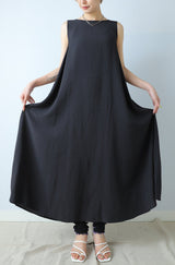 シアーストライプノースリワンピース