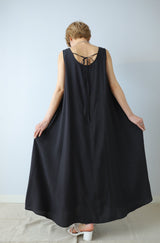 シアーストライプノースリワンピース