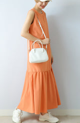 ノースリマーメイドフレアワンピース