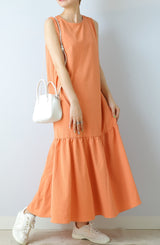 ノースリマーメイドフレアワンピース