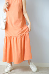 ノースリマーメイドフレアワンピース