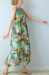 ギャザーティアードワンピース