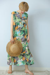 ギャザーティアードワンピース