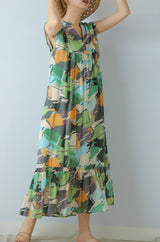 ギャザーティアードワンピース