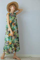 ギャザーティアードワンピース