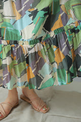 ギャザーティアードワンピース