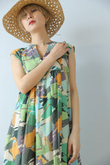 ギャザーティアードワンピース