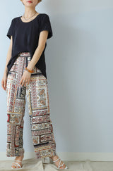 パッチワーク柄パンツ