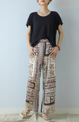 パッチワーク柄パンツ