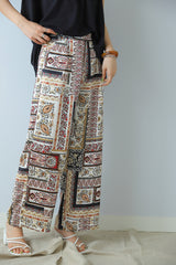 パッチワーク柄パンツ