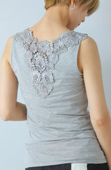 バックレースタンクトップ