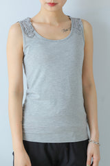 バックレースタンクトップ