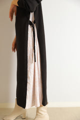 サイドプリーツタートルニットワンピース