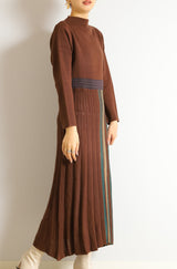 サイドストライプニットワンピース