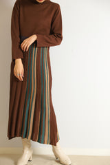 サイドストライプニットワンピース