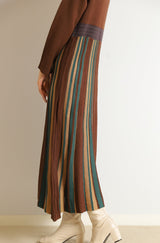 サイドストライプニットワンピース