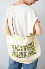 キャンバスロゴプリントバッグ