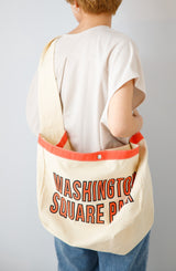 キャンバスロゴプリントバッグ