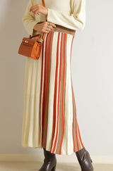 サイドストライプニットワンピース