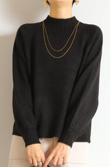 ウォッシャブルワイドネックプルオーバー