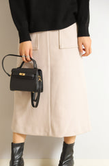 圧縮ジャージAラインスカート