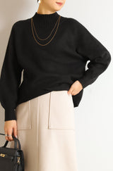 ウォッシャブルワイドネックプルオーバー