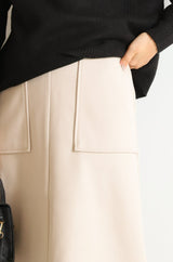 圧縮ジャージAラインスカート