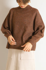 ウォッシャブルワイドネックプルオーバー