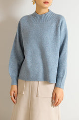 ウォッシャブルワイドネックプルオーバー