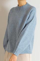 ウォッシャブルワイドネックプルオーバー