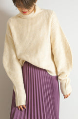 リサイクル起毛スリーブプルオーバー