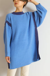 アルパカタッチ切替配色プルオーバー