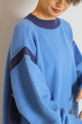 アルパカタッチ切替配色プルオーバー