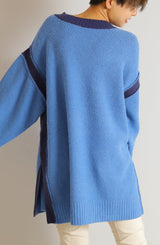 アルパカタッチ切替配色プルオーバー