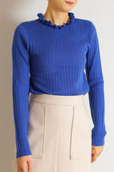 2wayフリルカラープルオーバー