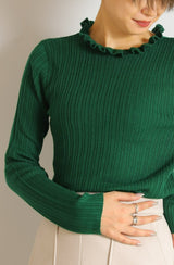 2wayフリルカラープルオーバー