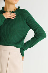 2wayフリルカラープルオーバー