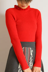 2wayフリルカラープルオーバー