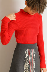 2wayフリルカラープルオーバー